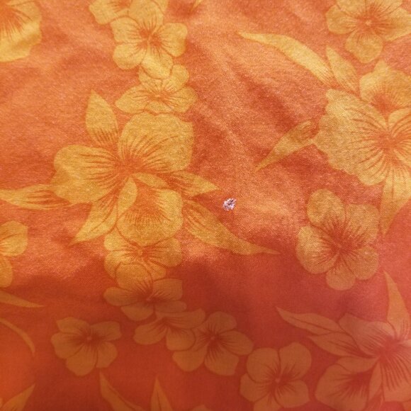 Kennington LTD Orange Hawaiian Button Up Shirt Mens Size XL Aloha Tropical - Picture 6 of 7